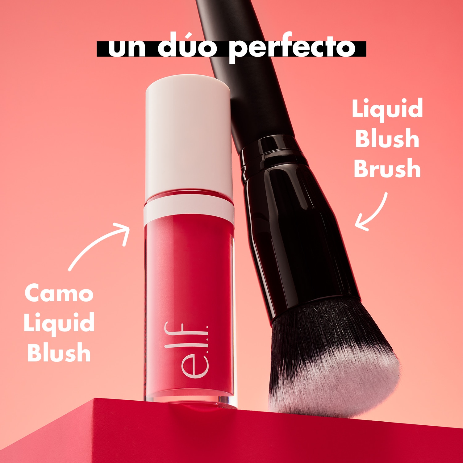 E.L.F. LIQUID BLUSH BRUSH (BROCHA SUAVE Y ANGULAR PARA RUBOR)